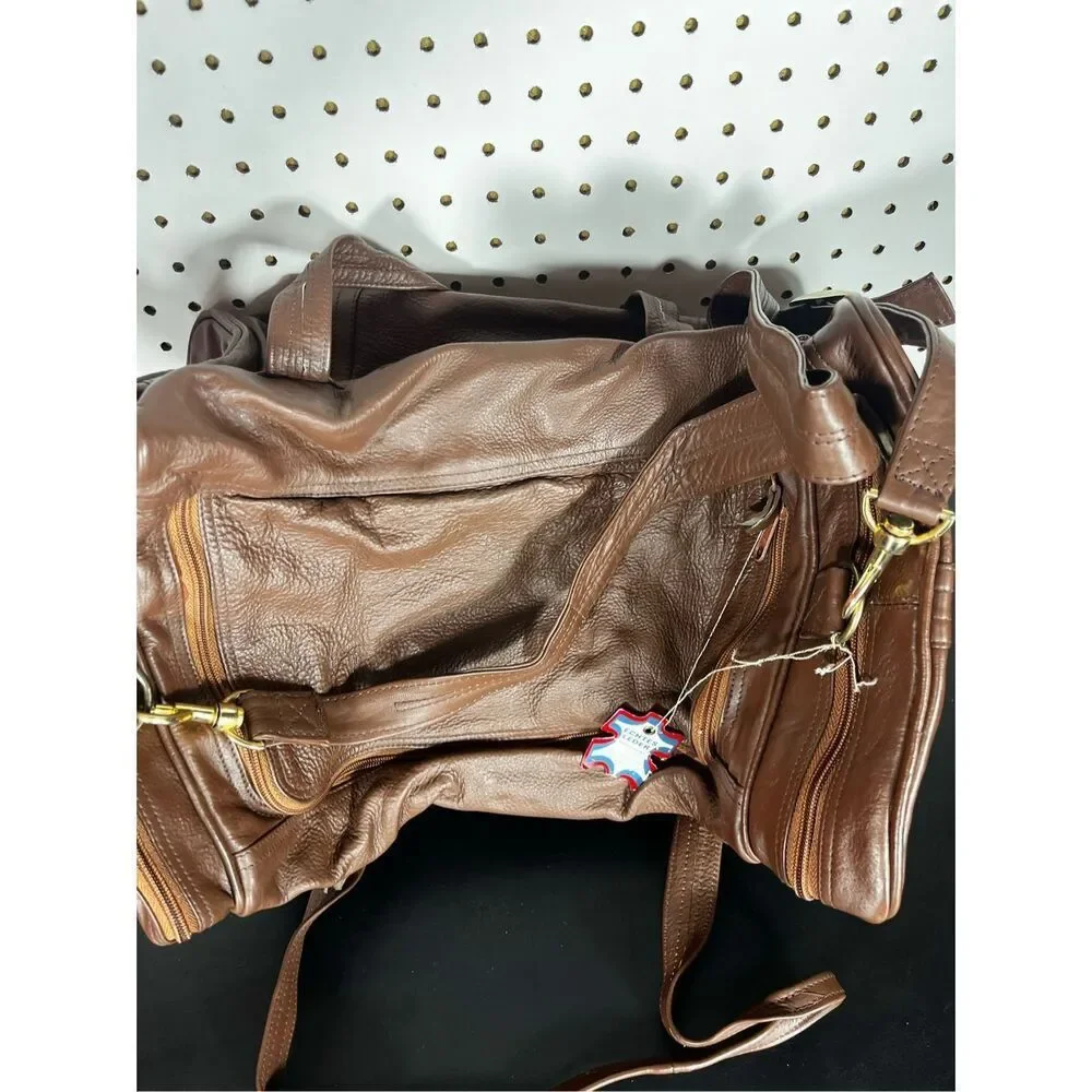 Echtes Leder vintage genuine leather duffle bag